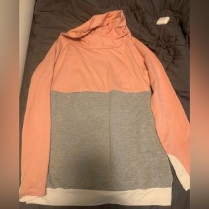 Funnel-neck sweatshirt